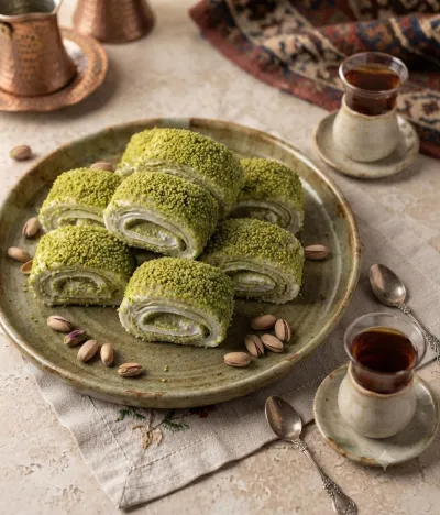 Antepfıstıklı Ezme Sarma